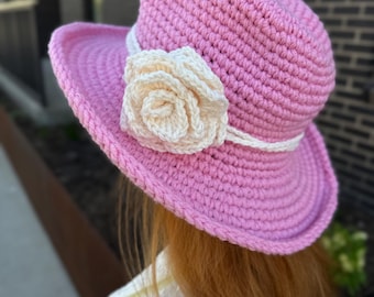 crocheted Fedora Hat