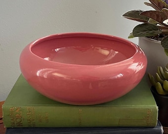 Vintage Randall Pottery Dusty Pink Round/Circle Planter