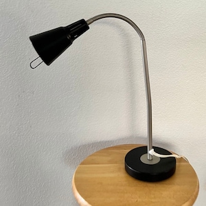 Vintage IKEA Kvart Black Desk Lamp