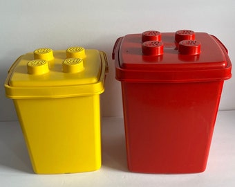 CHUBS STACKABLE LEGO CONTAINERS YELLOW