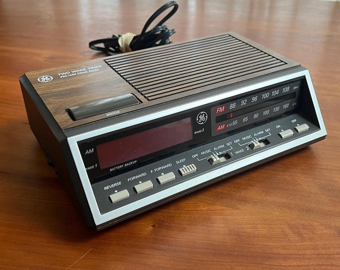 Moniteur CB Radio AM/FM GE Modèle 7-2912A - Vintage Années 70-80 - Occasion