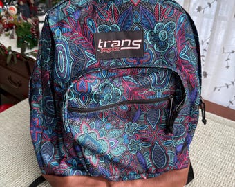 Trans by Jansport Backpack, Peacock Garden Floral Print  display picture 1