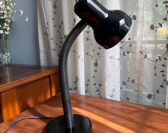 Vintage Gooseneck Desk Lamp, Blue, Red & Yellow, Late 80s to 90s