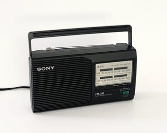 Sony CFM-155 Mini Vintage Boombox Radio AM FM Cassette Player