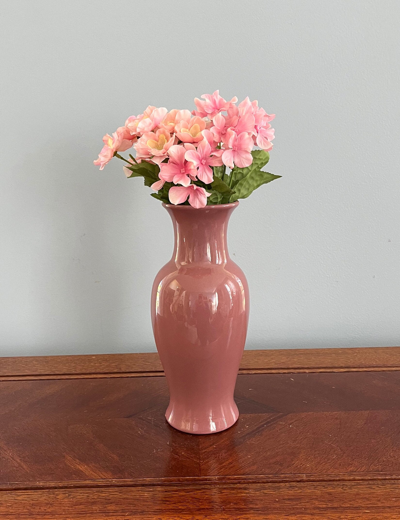 Vintage 80's Dusty Pink/mauve Traditional/modern Ceramic Haeger