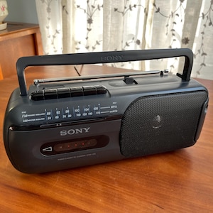 Vintage 80's Sony Portable AM/FM Radio Cassette-corder
