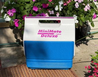 Vintage 90's Mini Mate Deluxe Igloo Personal Cooler