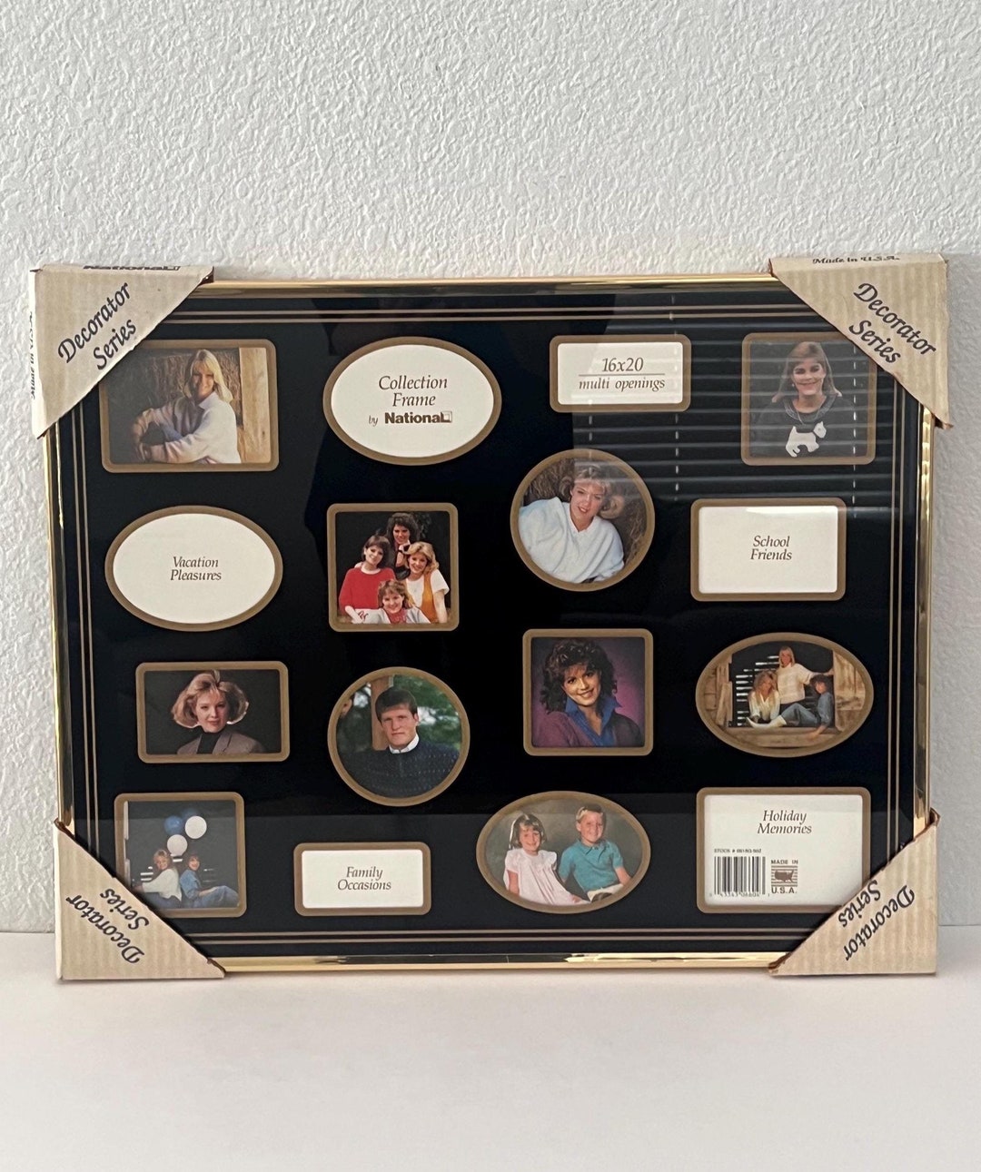 Vintage 80's Gold Toned Wall Frame, Vintage Decor - Etsy