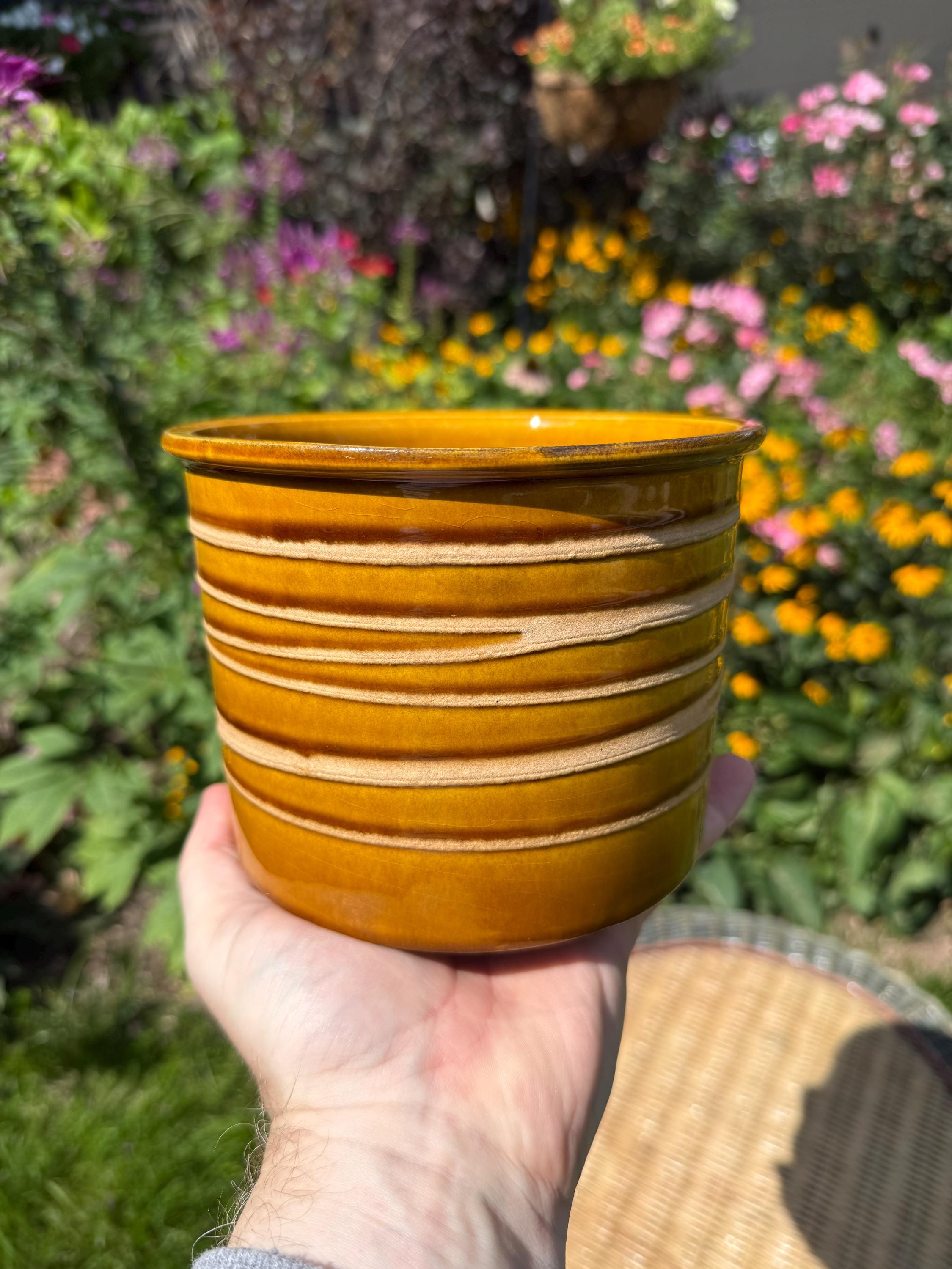 70s Flower Pot - Etsy