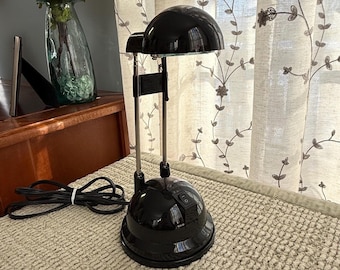 Vintage 90s Black IKEA Espressivo Halogen Desk Lamp, Telescopic Postmodern Design