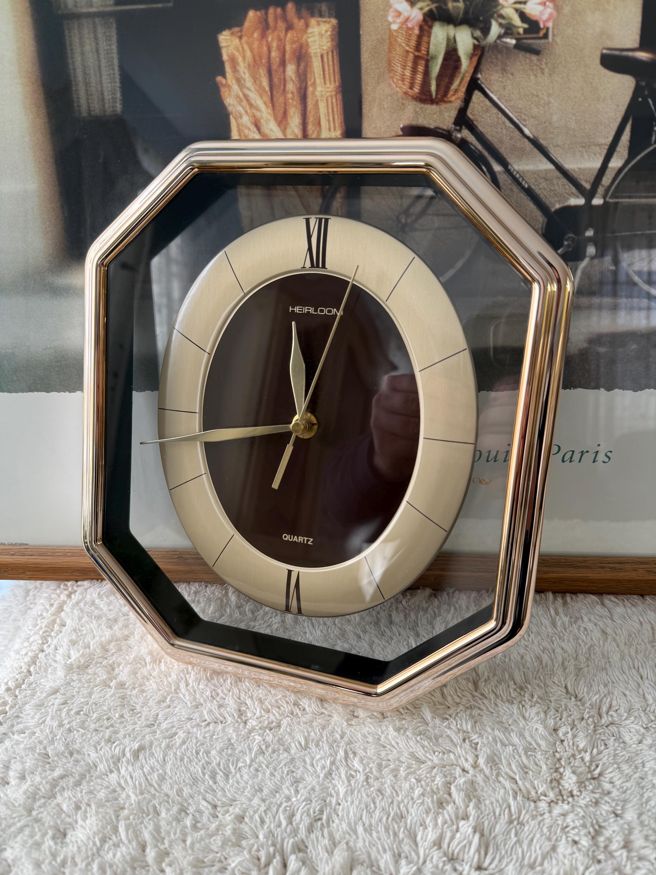 Vintage 80s Heirloom Quartz Wall Clock - Etsy