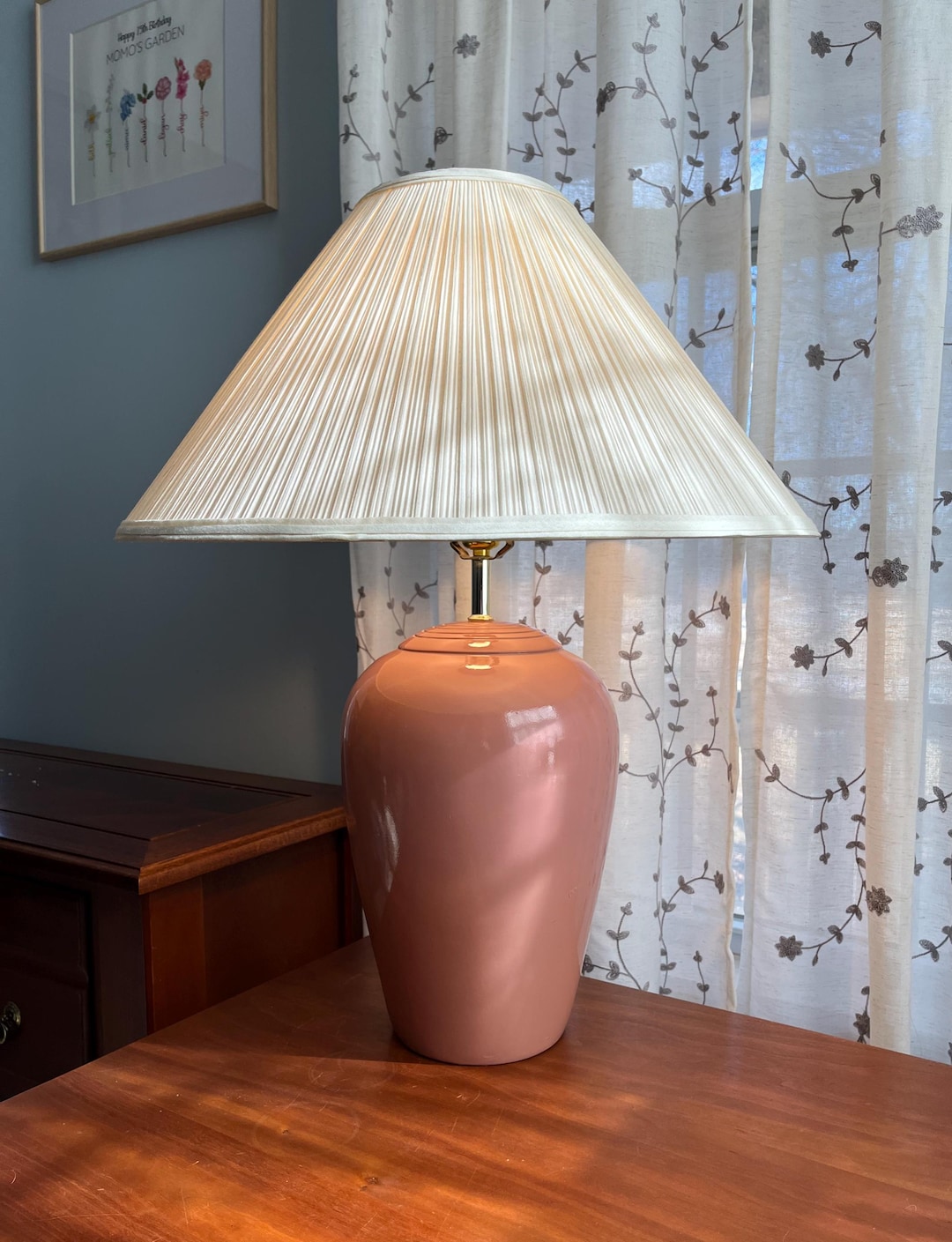 80's ポストモダン △YAGIDAI 2way ヴィンテージ フロアライト Vintage 80's Postmodern, Dusty Pink, Ceramic, 3-way, Alsy Table