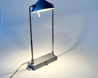 Vintage IKEA Adjustable Desk Lamp | Minimalist Industrial Metal Light | Modern Task Lamp | Silver Retro Lighting | Scandinavian Design