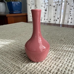 Vintage Pink Vase - Etsy