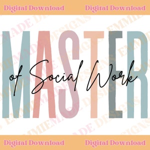 Maestría Svg Png Maestría en Trabajo Social SVG PNG / Maestría Svg Png / MSW Graduado Svg Png / Maestría Diseño Svg Png