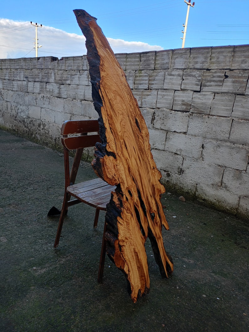 Live Edge Olive Wood Sheet , Olive Tree Root Cutting Board , Olive Wood