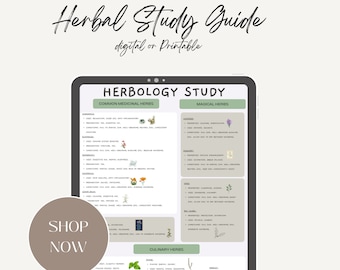 Herbology Study Guide: Botany Notes, Medicinal & Magical Herbs (PDF)