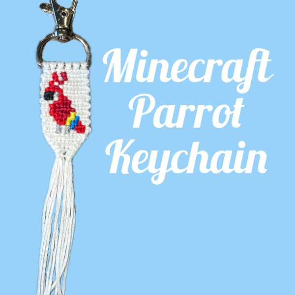 Minecraft Parrot Keychain