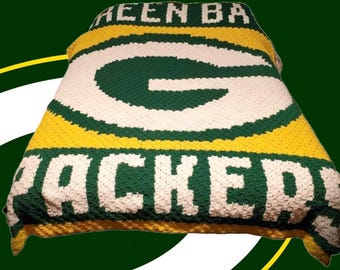 Greenbay Packers Crochet Blanket - Full Size