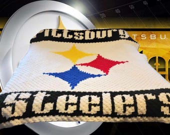 Pittsburg Steelers Crochet Blanket - Full Size