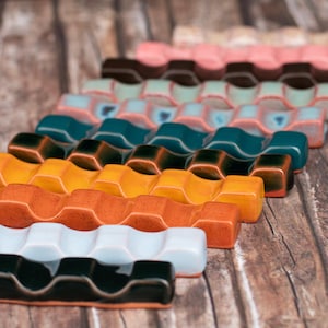 Soporte para pinceles: Portapinceles de cerámica hecho a mano para artistas y pintores