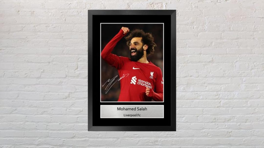 Mohamed Salah Liverpool Fc Signed Autographed Reproduction Etsy