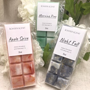 Soy Wax Melt Snap Bars Highly Scented Wax Melts Vegan & Cruelty
