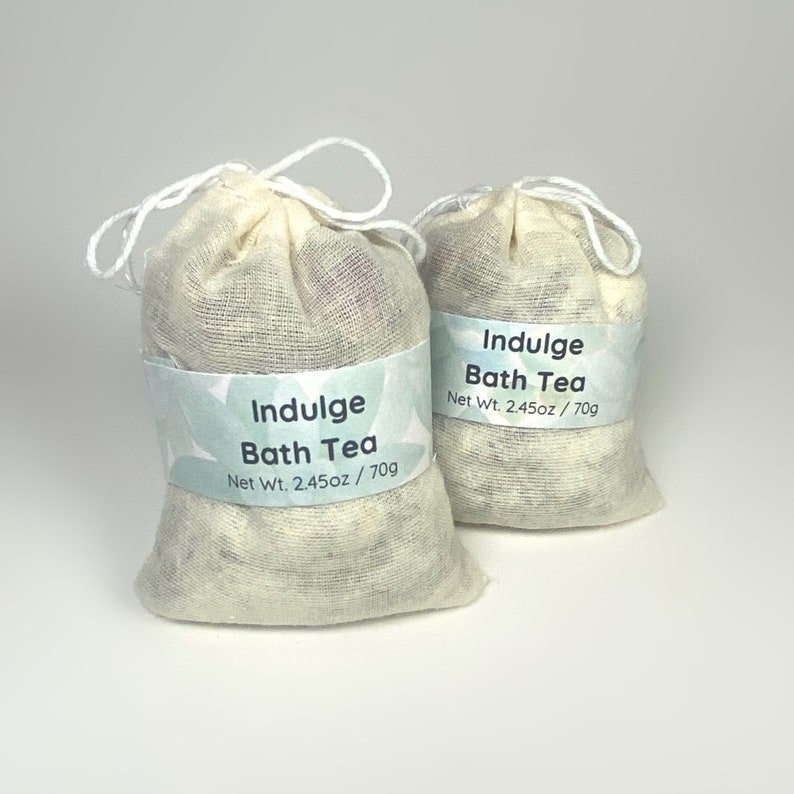 Herbal Bath Tub Tea Bath Salts With Botanicals Milk Bath Tea With Rose, Chamomile and Lavender Natural Bath Product Mothers Day Gift image 3