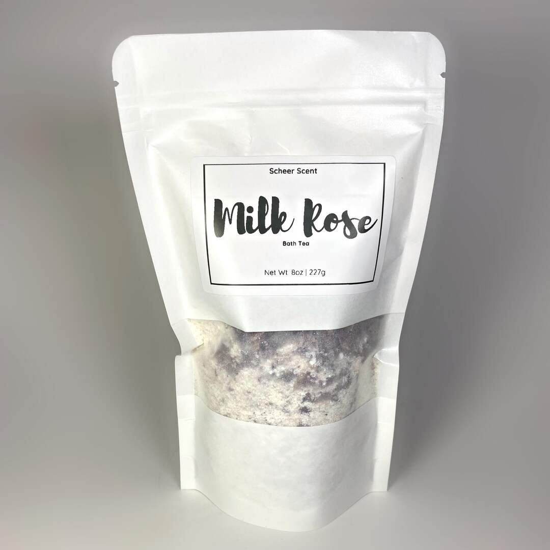 Herbal Bath Tub Tea Bath Salts With Botanicals Milk Bath Teas With Rose