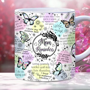 Mama Erinnerungen Mug Wrap, 11 Unze, 15 Unze PNG Digital Download, Mama Affirmation, Muttertag Becherverpackung, Geburtstag Mama, Geschenk für Mama, Mama Zitate