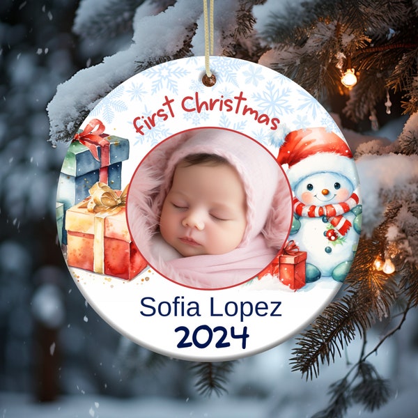 Baby's First Christmas 2023 Ornament Bundle, Ornament Sublimation PNG, Personalized Baby Ornament Designs, Instant Digital Download