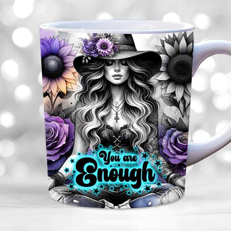 Daily Affirmation Mug Wrap, 11oz & 15oz Mug Wrap Sublimation Design