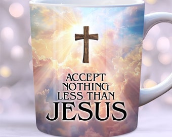 Christliche Zitate Becherverpackung, 11 Unze und 15 Unze Bechervorlage PNG, Glaube Mug Wrap Sublimationsdesign, Bibel Verse Becherverpackung, christliche Becherverpackung