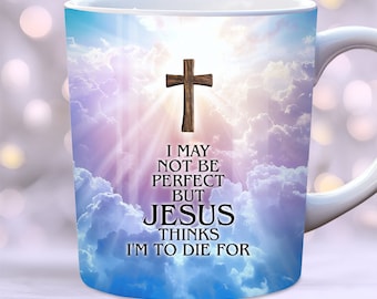 Christliche Zitate Becherverpackung, 11 Unze und 15 Unze Bechervorlage PNG, Glaube Mug Wrap Sublimationsdesign, Bibel Verse Becherverpackung, christliche Becherverpackung