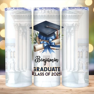 Graduation Tumbler Wrap, Graduate Class of 2025 Tumbler Wrap, 20oz Skinny Tumbler PNG,  Graduation Gift Tumbler, Graduation gift Wrap