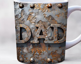 Best Dad Mug Wrap, Fathers Day Mug Wrap, PNG, 11oz, 15 oz Mug Design, Dad Birthday Mug Wrap, Best Dad Ever Mug Wrap
