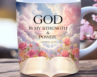 Bible Quotes mug wrap, 11oz and 15oz mug template, Faith Mug Wrap Sublimation Design, Bible Verse Mug Wrap, Christian Mug Wrap