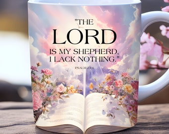 Bible Quotes mug wrap, 11oz and 15oz mug template, Faith Mug Wrap Sublimation Design, Bible Verse Mug Wrap, Christian Mug Wrap