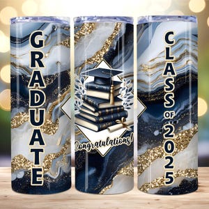 Graduation Tumbler Wrap, Graduate Class of 2025 Tumbler Wrap, 20oz Skinny Tumbler PNG,  Graduation Gift Tumbler, Graduation gift Wrap