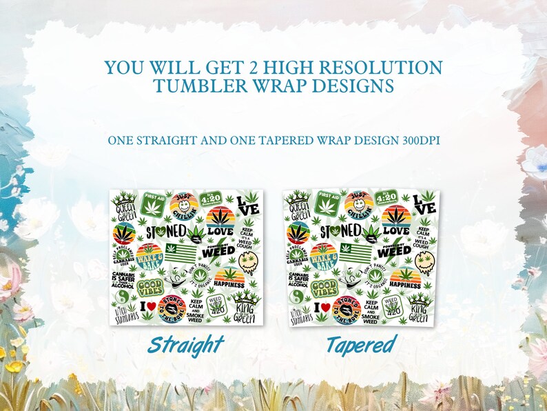 Pickleball Tumbler Wrap, 20oz Skinny Tumbler PNG, Straight and Tapered Tumbler Wrap, Instant Download, Pickleball Tumbler Wrap image 3