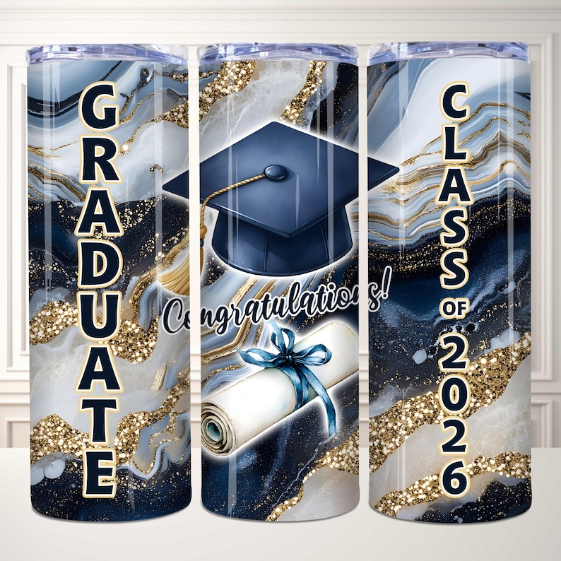 Adesivo para Copo Térmico de Formatura, Adesivo para Copo Térmico da Turma de 2026, Copo Térmico Fino de 590ml PNG, Copo Térmico para Presente de Formatura, Embalagem para Presente de Formatura imagem 5