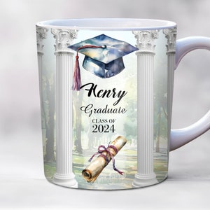 Graduate Class of 2024 Mug Wrap, 11oz, 15oz Mug Wrap Template, Graduation Gift Mug, 2024 Grad Mug, Graduation Mug Design, graduate 2024 mug