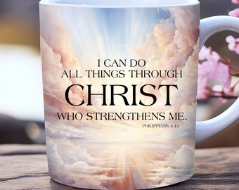 Christian Quotes mug wrap, 11oz and 15oz mug template, Faith Mug Wrap Sublimation Design, Bible Verse Mug Wrap, Christian Mug Wrap