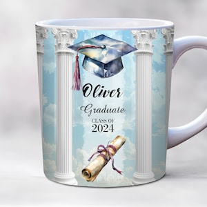 Graduate Class of 2024 Mug Wrap, 11oz, 15oz Mug Wrap Template, Graduation Gift Mug, 2024 Grad Mug, Graduation Mug Design, graduate 2024 mug