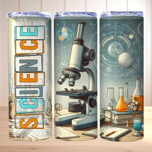 Science Teacher Tumbler Wrap, 20 oz Skinny Tumbler Sublimation PNG, Chemistry  Teacher, Student Teacher gift Tumbler, Instant Download