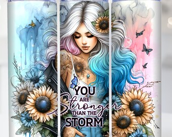 Daily Affirmations 20oz Tumbler Wrap Skinny Sublimation Tumbler Design Templates, Positive Affirmation Tumbler Wrap, Positive Quotes Tumbler