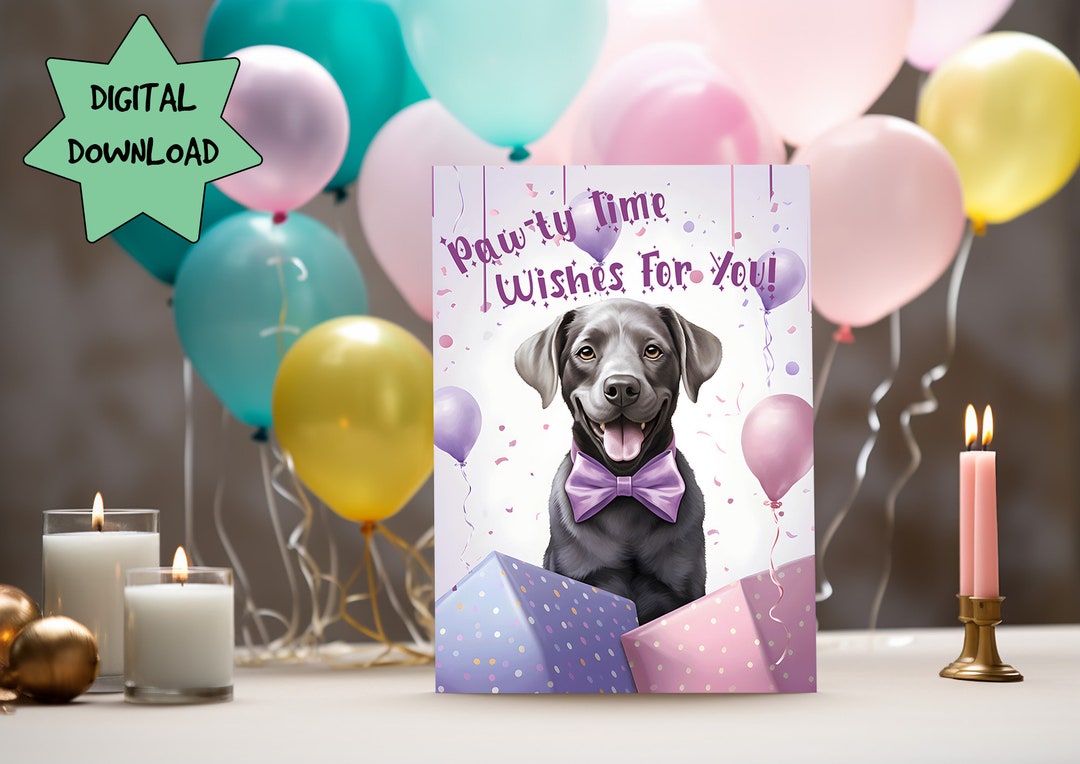 His And Him Birthday Cards, Dog To Dad Birthday Card, Humorous Dog