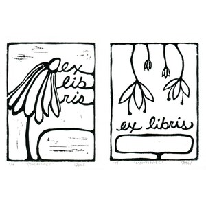 Bookplate Set:  Flowers