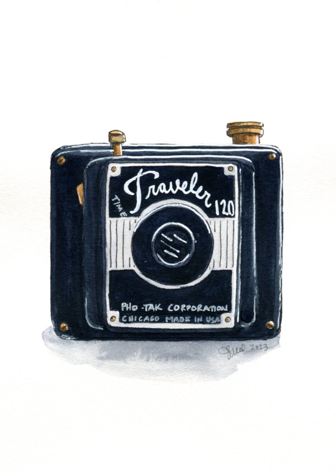 Notecard: the Traveler Camera - Etsy