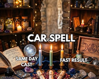Ultimate Car Spell, Manifest New Car Ritual, Dream Vehicle Attraction Magic, Good Luck Booster, Financial Road Opener